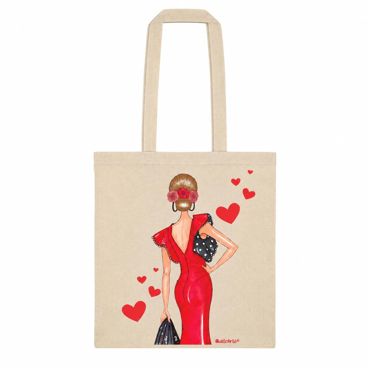 Bolsa tote Cádiz flamenca Manuela roja 1