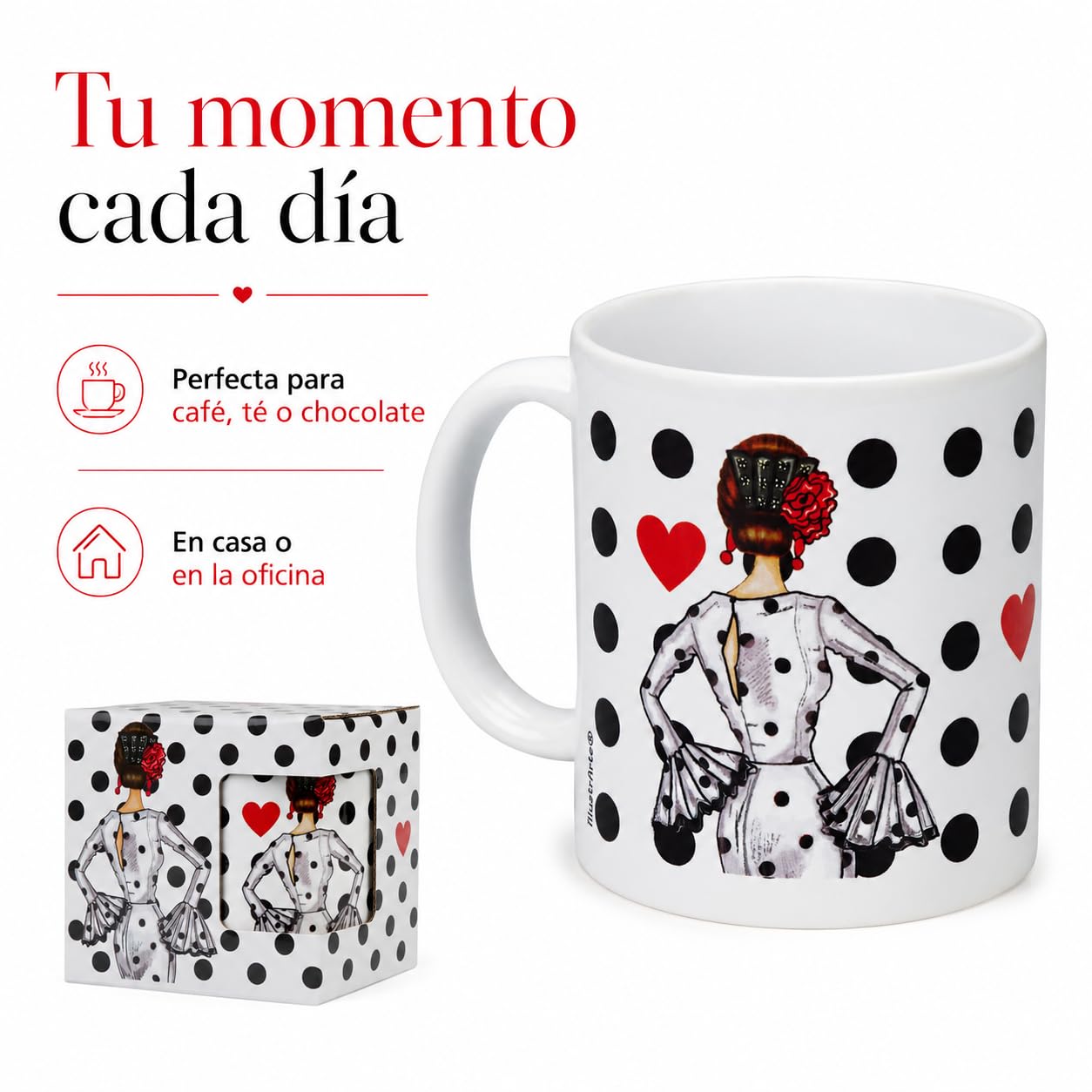Taza flamenca illustrArte – María Blanco – vista 8