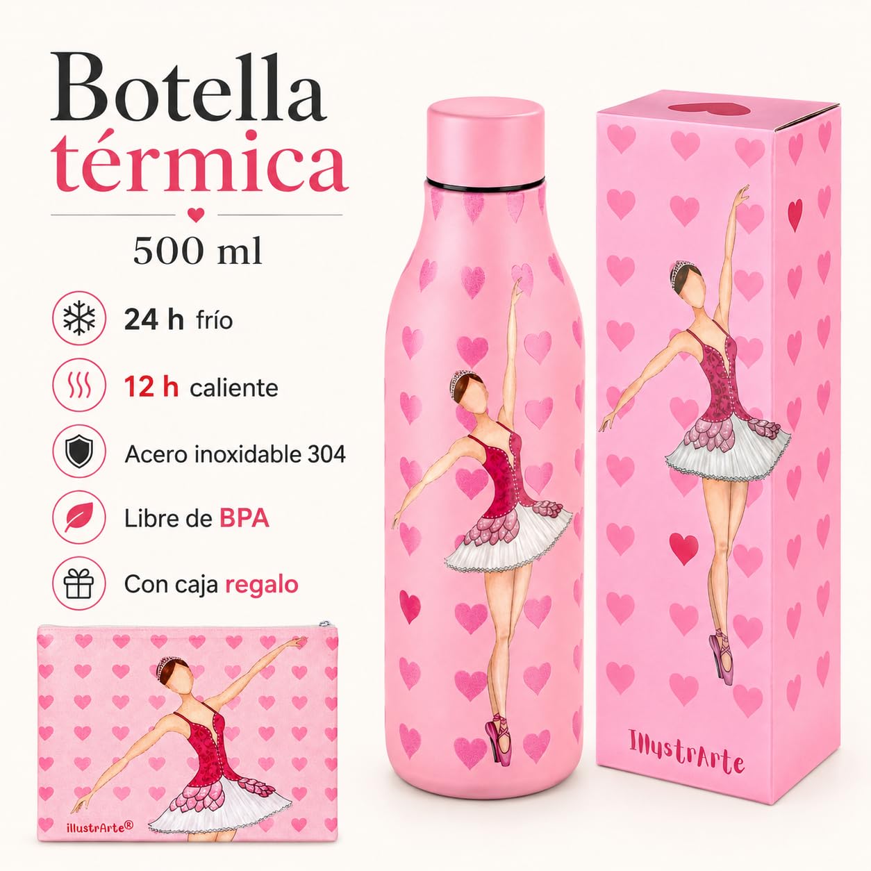 Pack botella + neceser Granada Mariela – vista 4