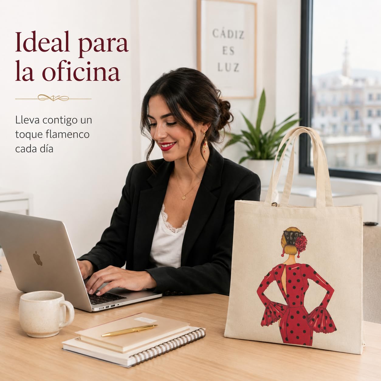 Bolsa tote Cádiz flamenca María Rojo 6