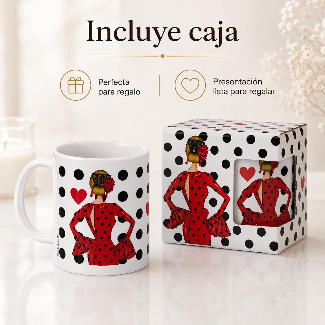 Taza flamenca illustrArte – María Rojo – vista 6