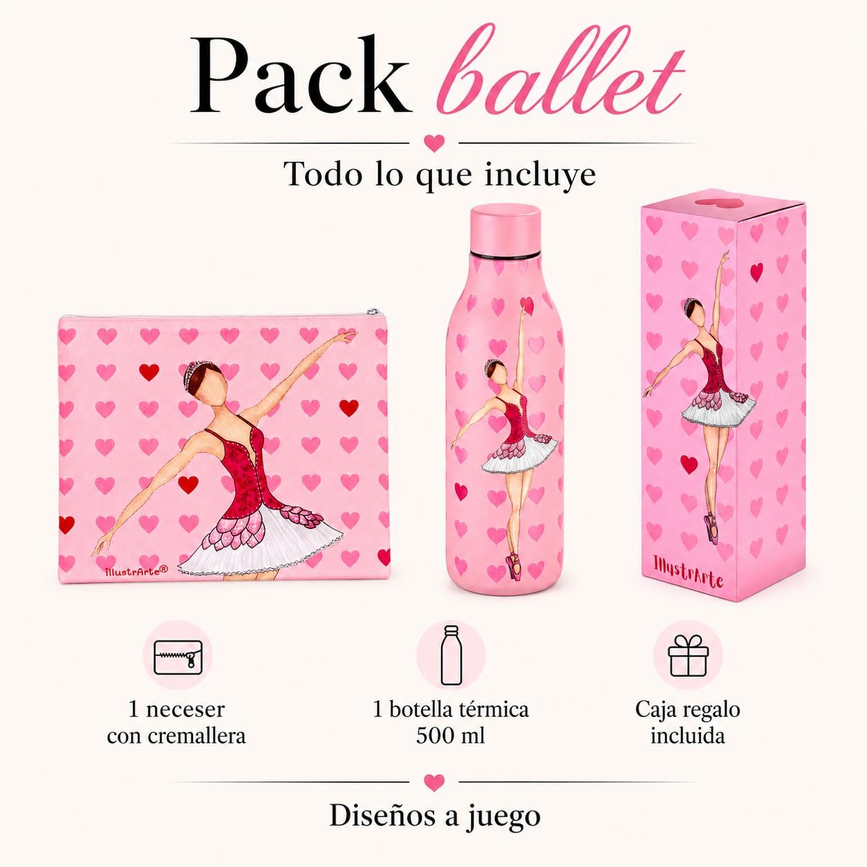 Pack botella + neceser Granada Mariela – vista 2