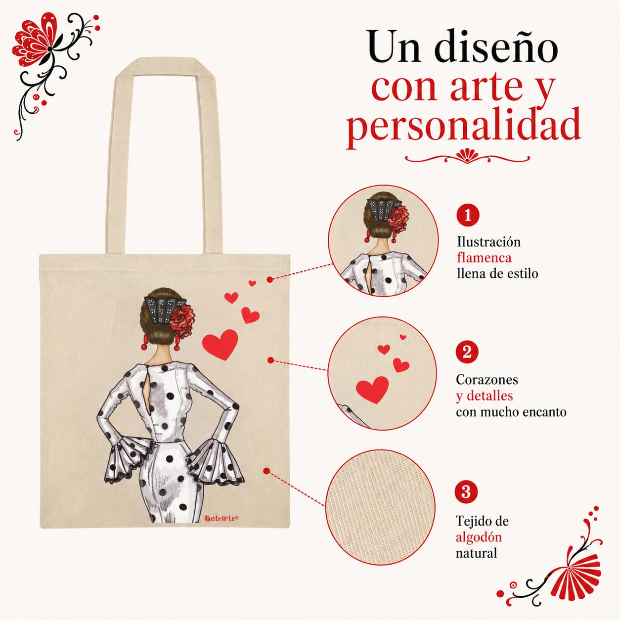 Bolsa tote Cádiz flamenca María Blanco 3