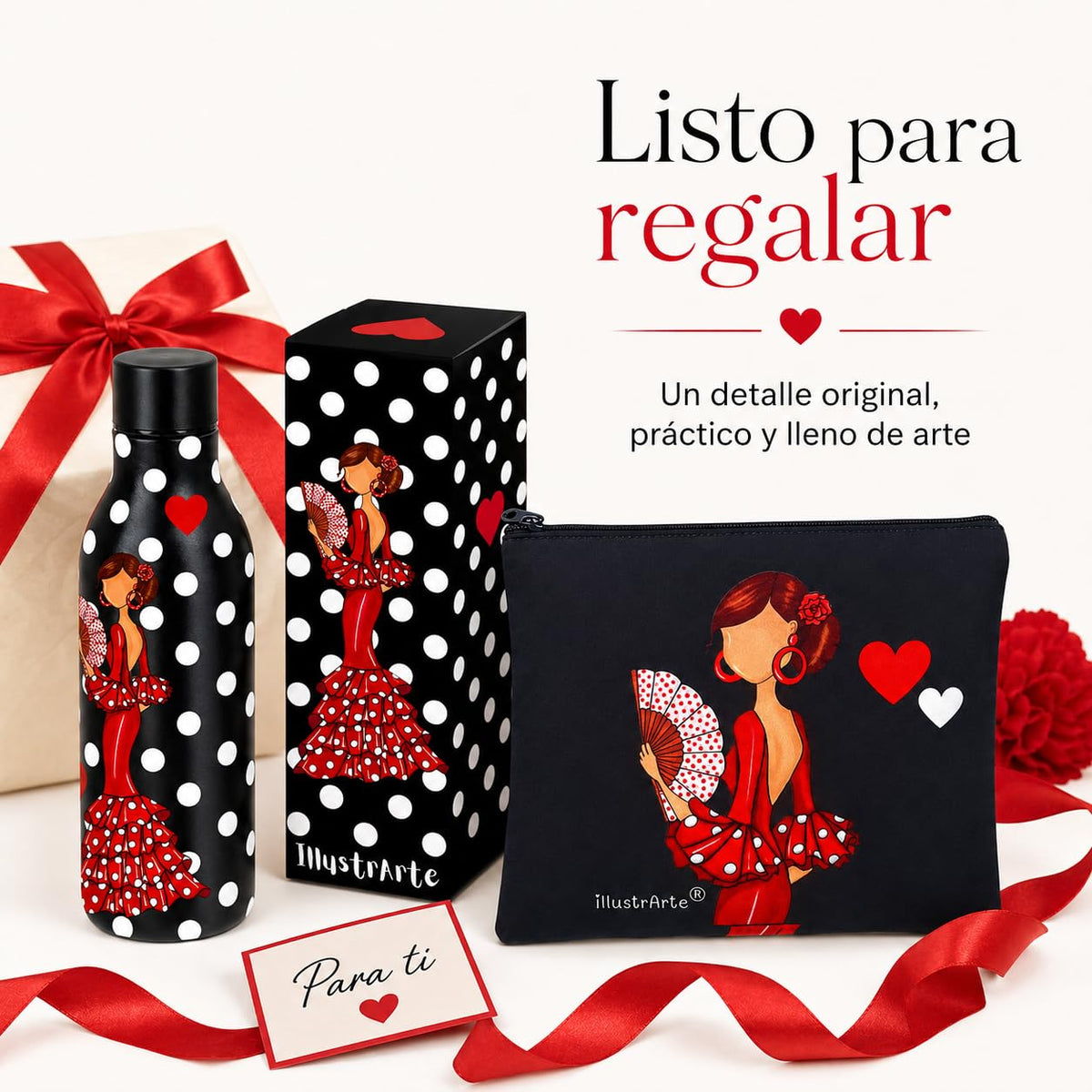Pack botella + neceser Granada – Pepa Lunares + Pepa Liso – vista 6