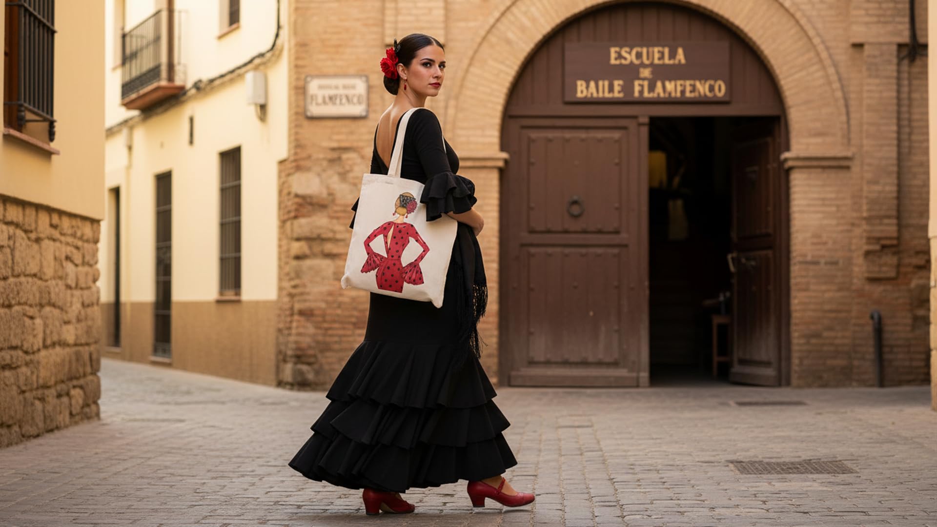 Bolsa tote Cádiz flamenca María Rojo 2