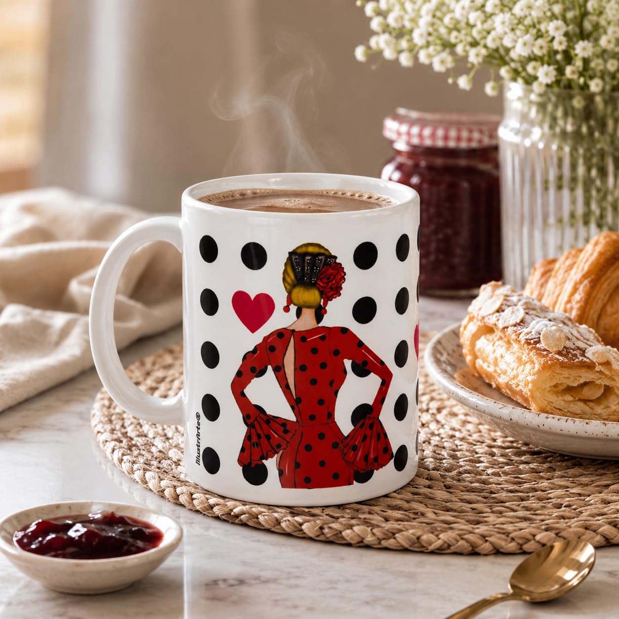Taza flamenca illustrArte – María Rojo – vista 5