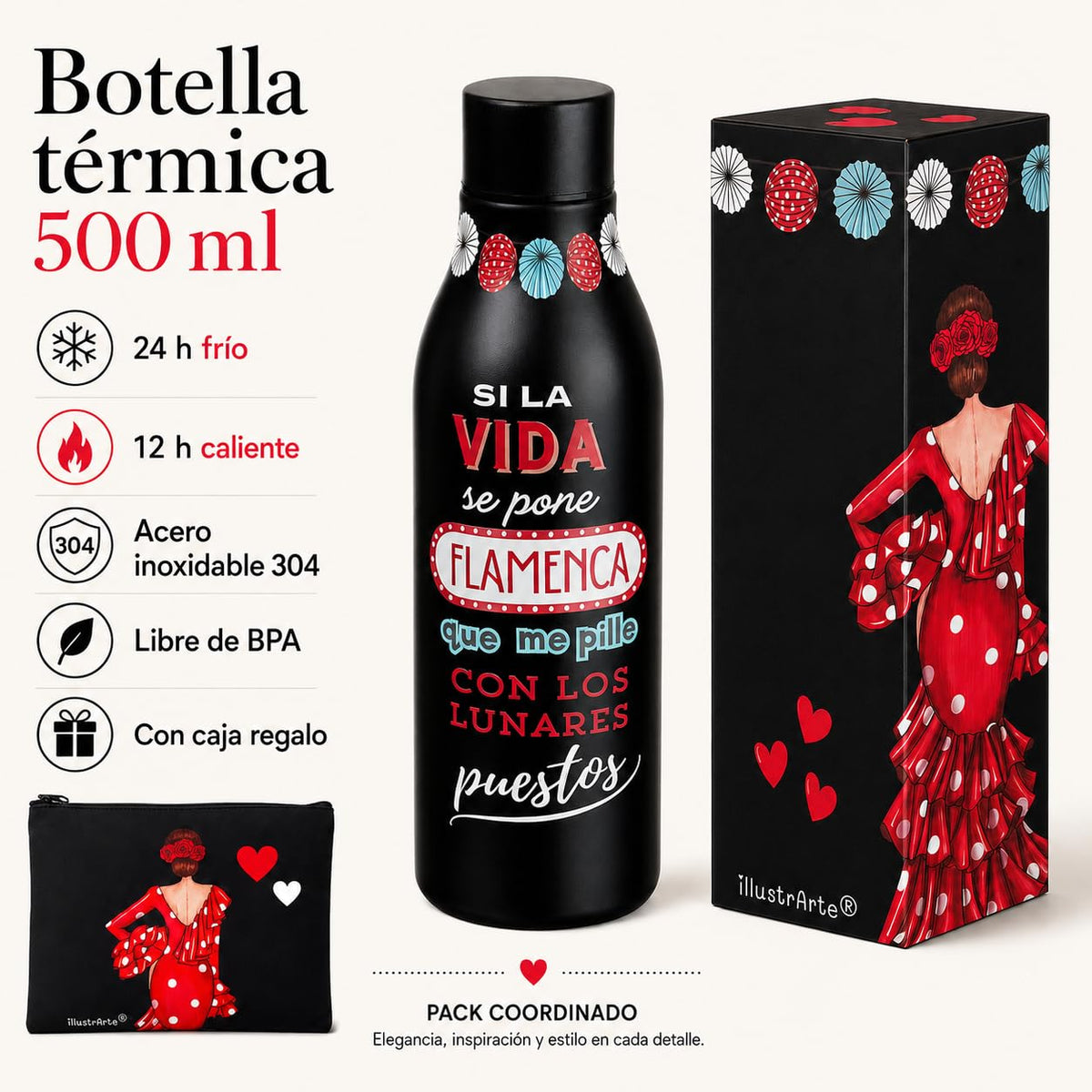 Pack botella + neceser Granada – Macarena Frase + Macarena Liso – vista 4