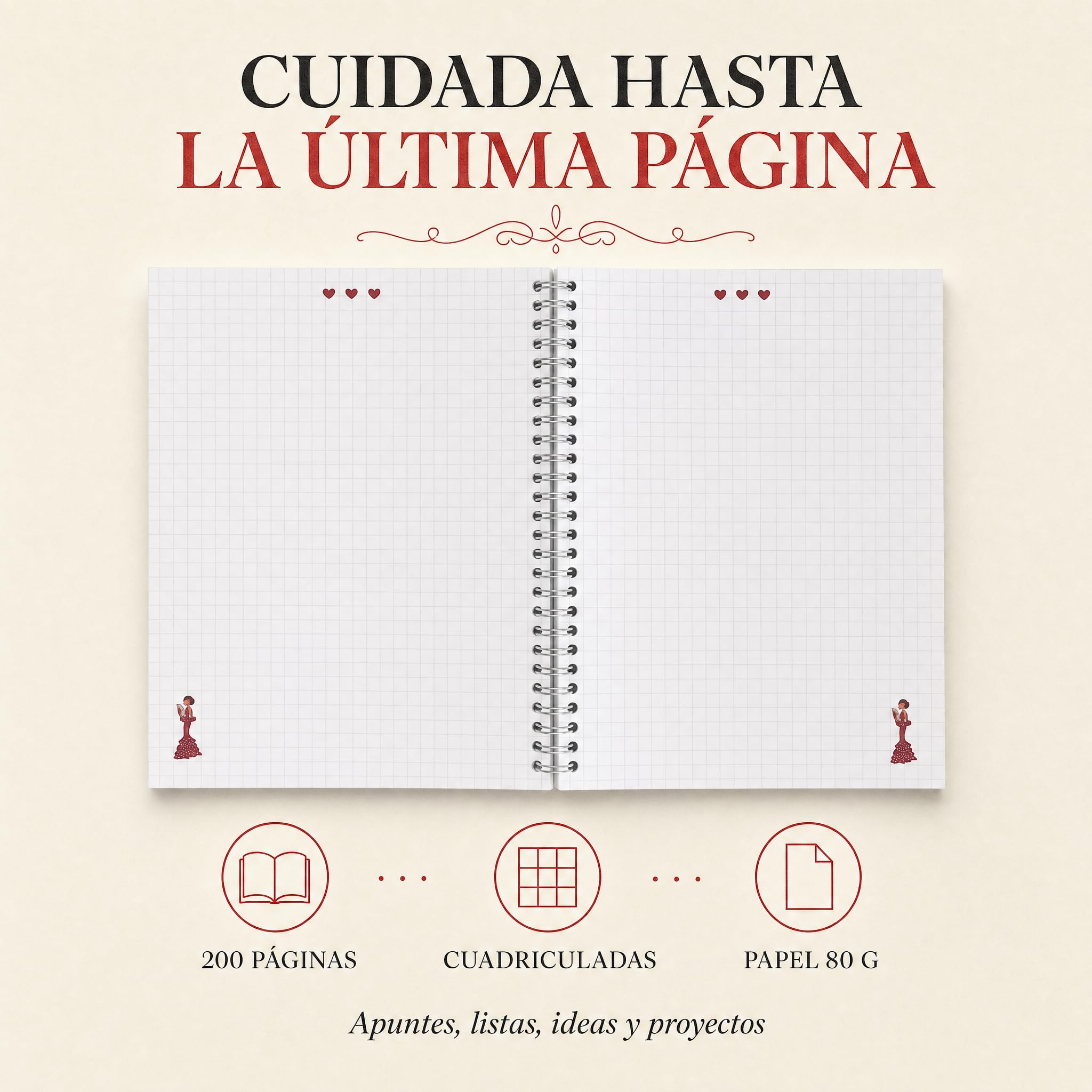 Libreta flamenca illustrArte – Pepa – vista 4