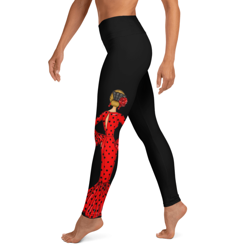 Mallas - Modelo Flamenca María rojo con tres corazones