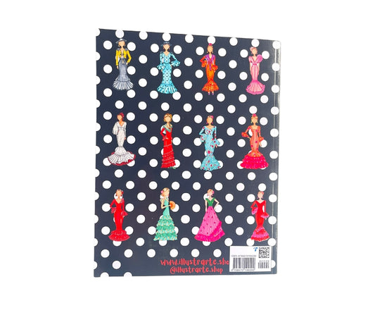 Cuaderno Flamenco para Colorear – illustrArte: Convierte cada página en una obra de arte 💃🎨
