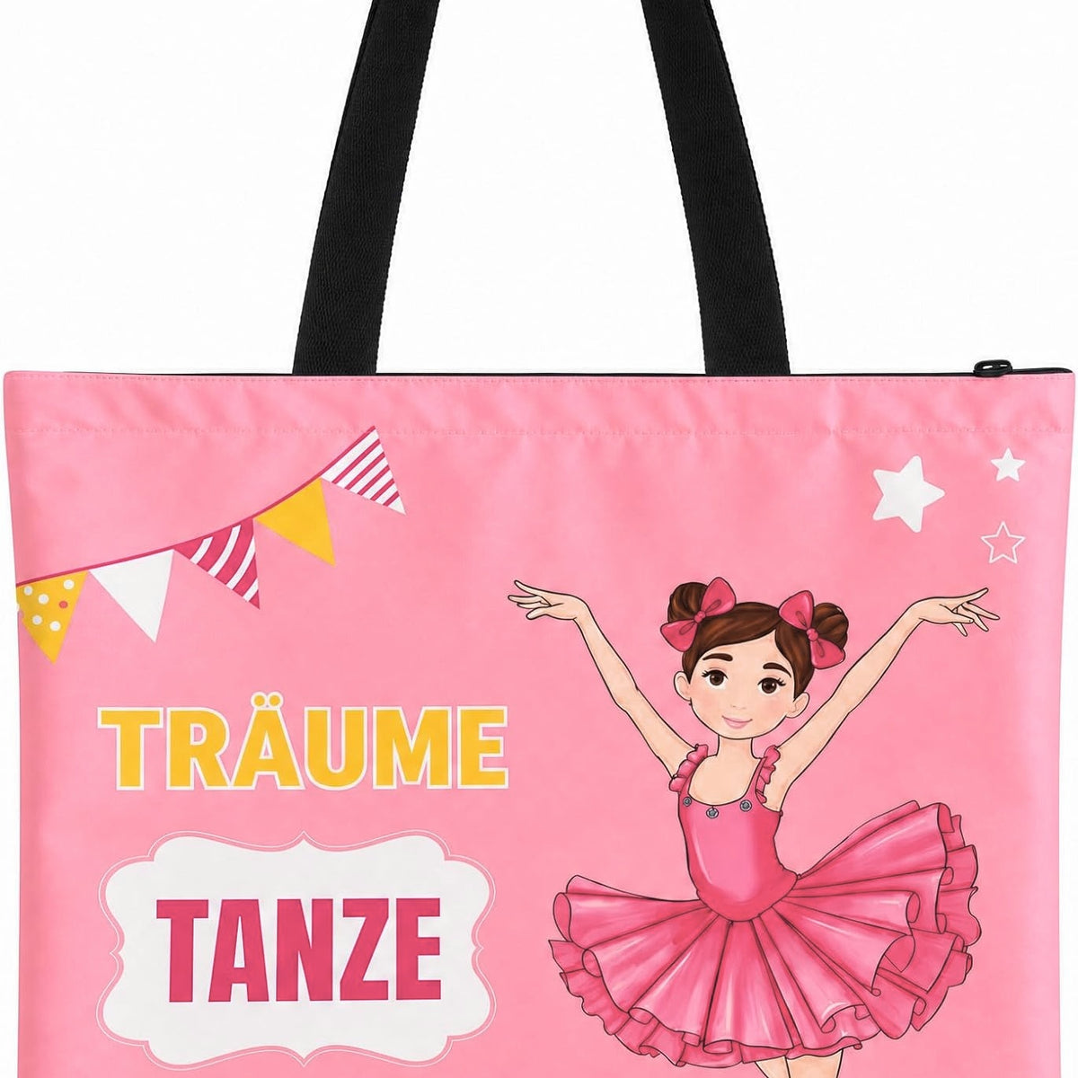Ballettas illustrArte 40 x 40 cm met rits – ontwerp Marina (Träume, Tanze, Strahle) – hoofdafbeelding