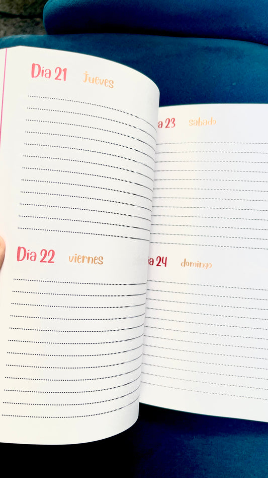 Flamenco Diary 2026 “Verónica” – 2 Days per Page – Flamenco Illustrations – Flamenco Events of the Year – Design by illustrArte