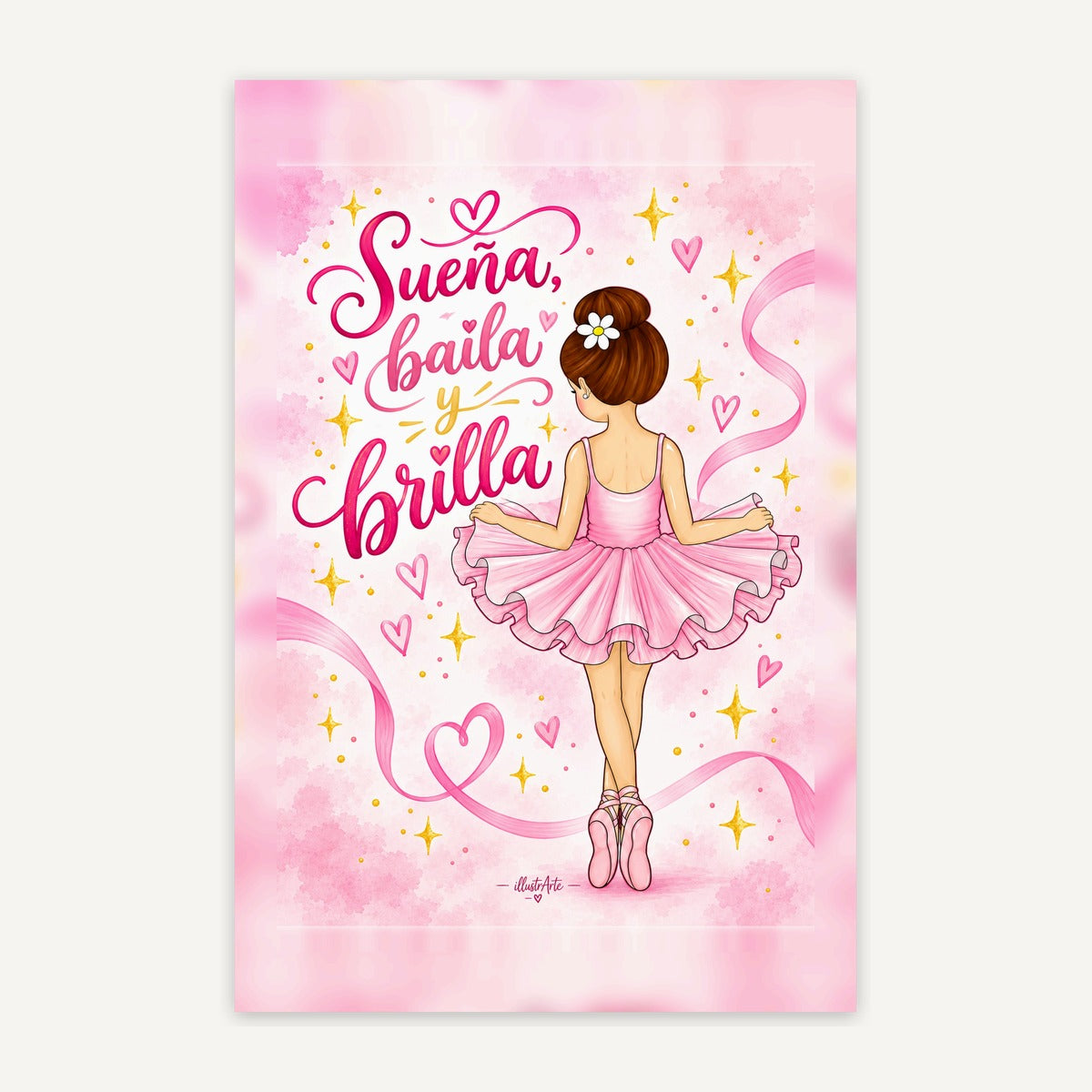 Doce ilustraciones originales de bailarinas, una por mes