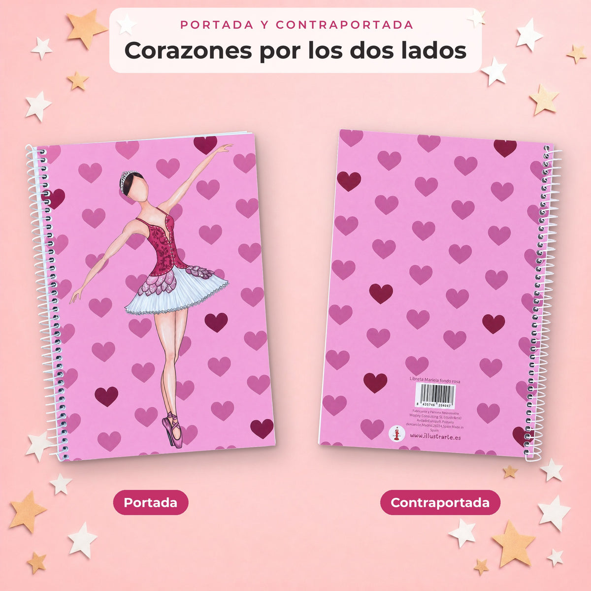 Libreta Bailarina Mariela – portada y contraportada