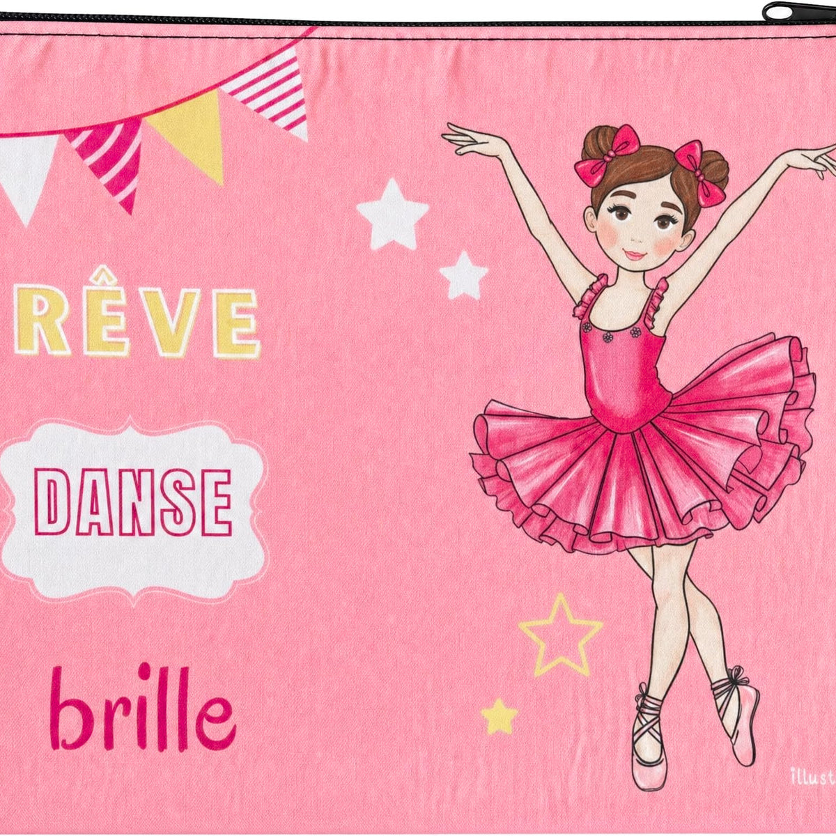 Neceser Granada illustrArte 22 x 17 cm – diseño Marina (Rêve, Danse, Brille) – MAIN