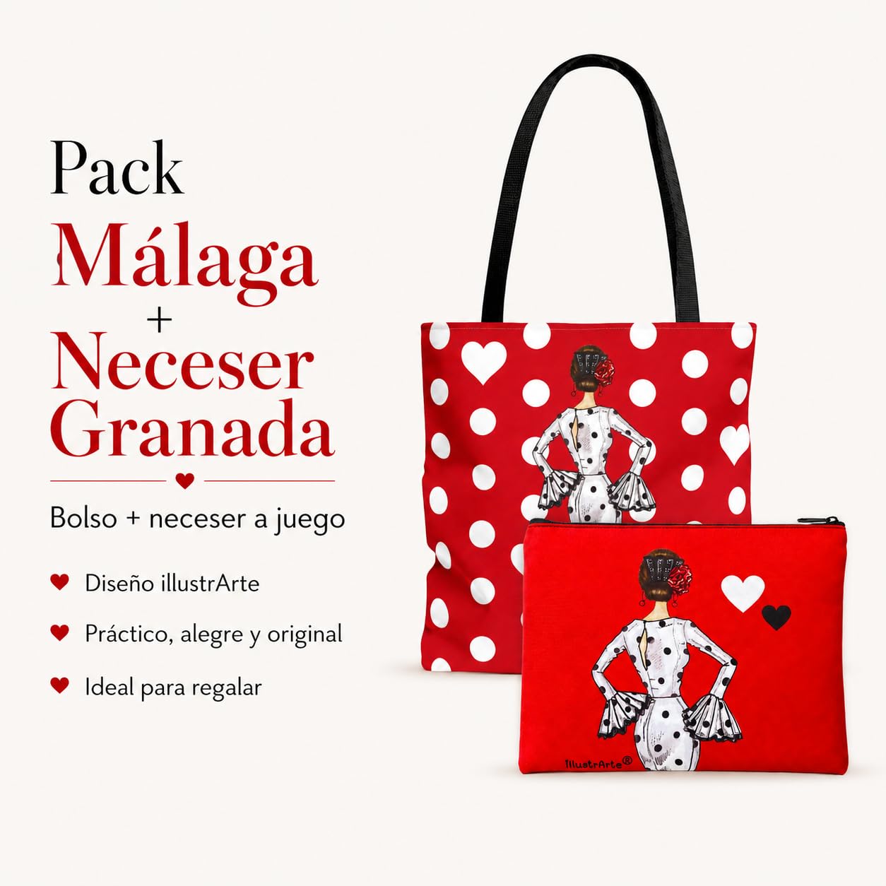 Pack Málaga + Granada María Blanco fondo rojo – vista 2