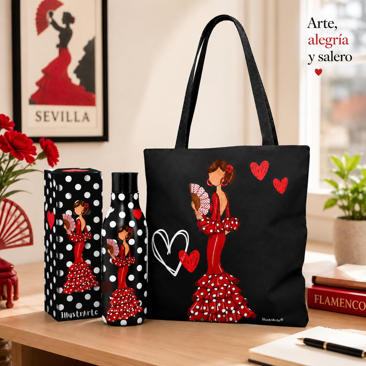 Pack botella + bolso Málaga Pepa liso – vista 8