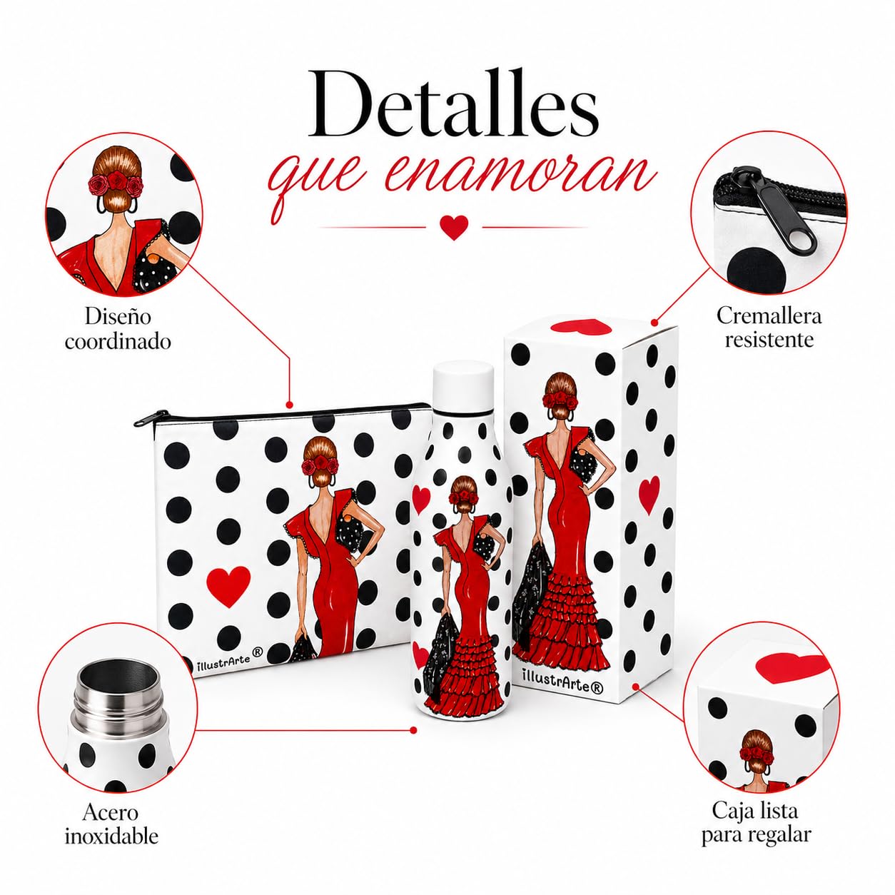 Pack botella + neceser Granada Manuela – vista 4