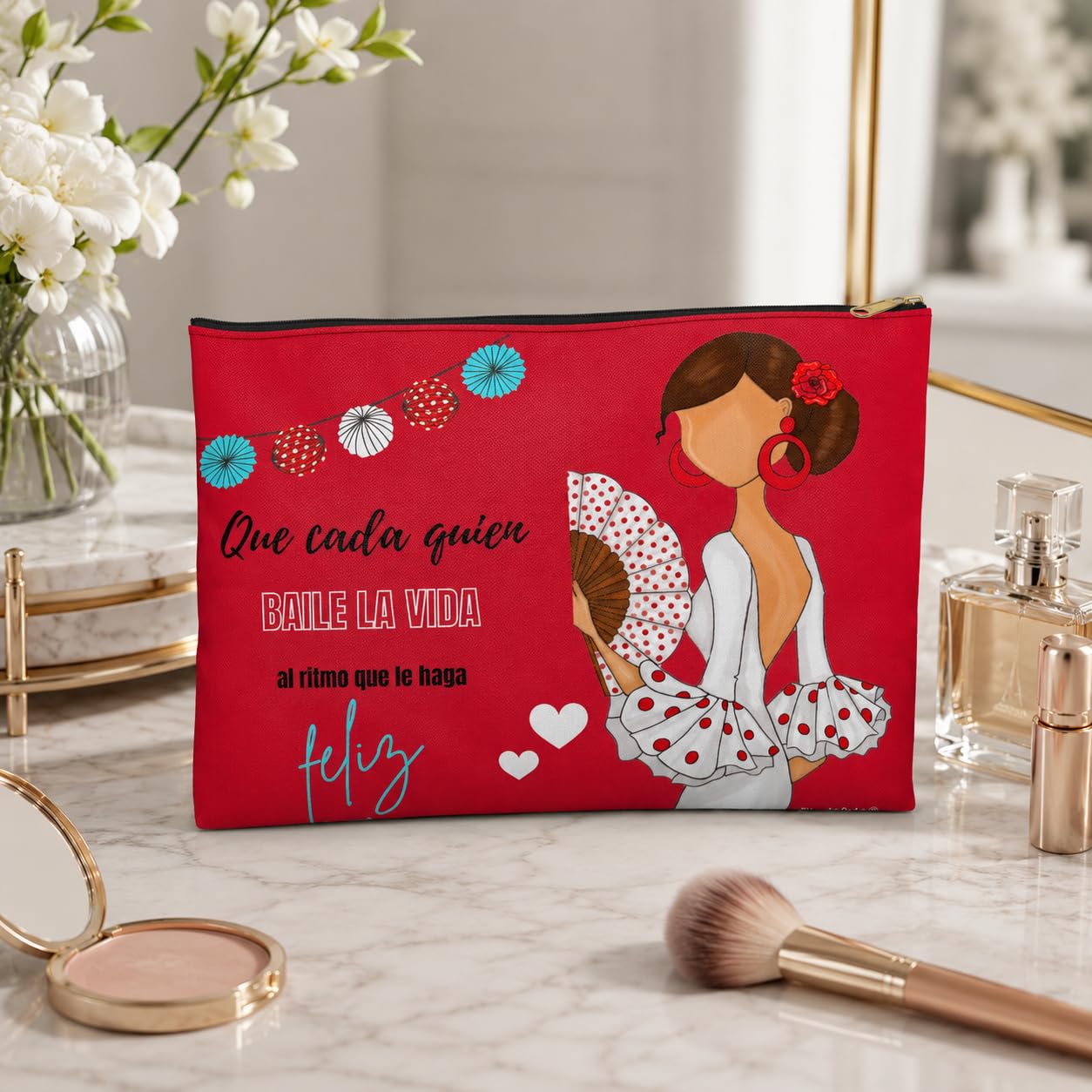 Pack botella + neceser Granada Pepa Feliz rojo – vista 8