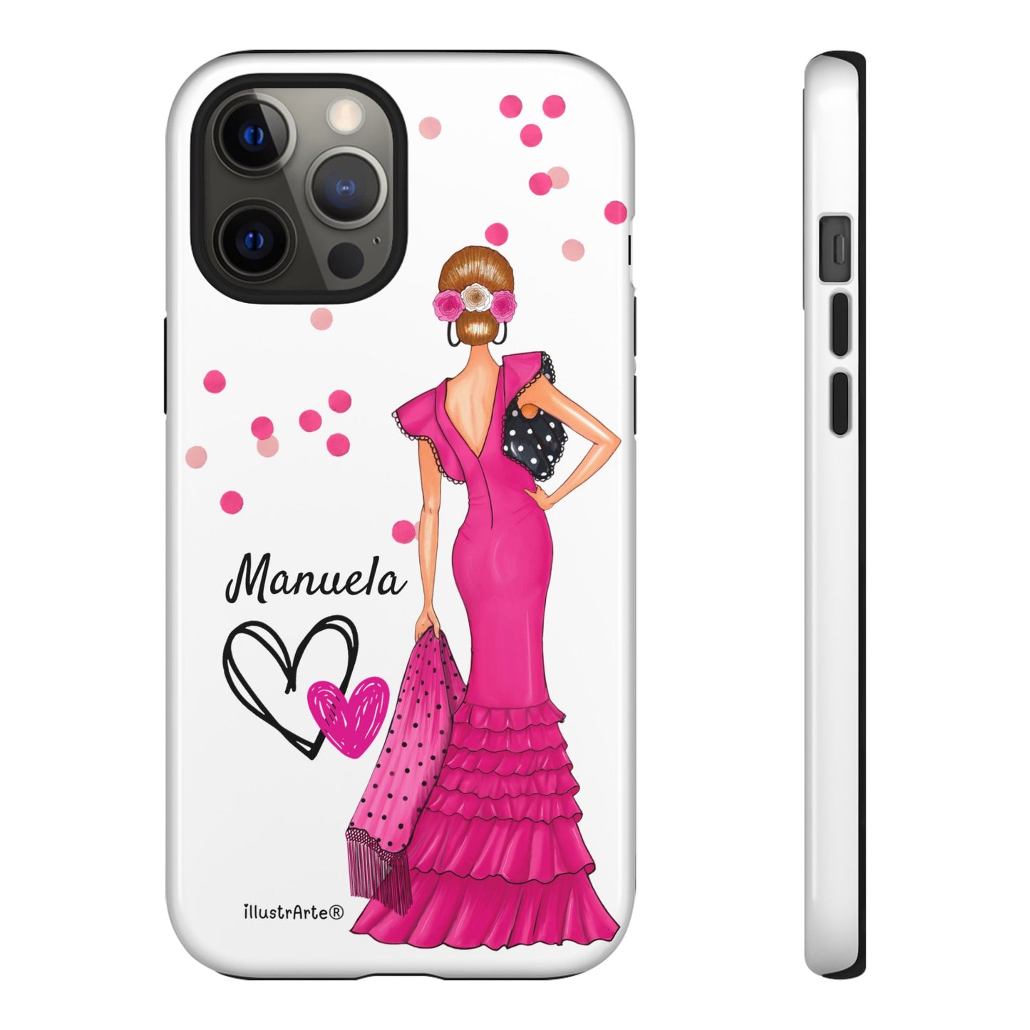 Funda de teléfono personalizable Manuela – para iPhone, Samsung, Pixel