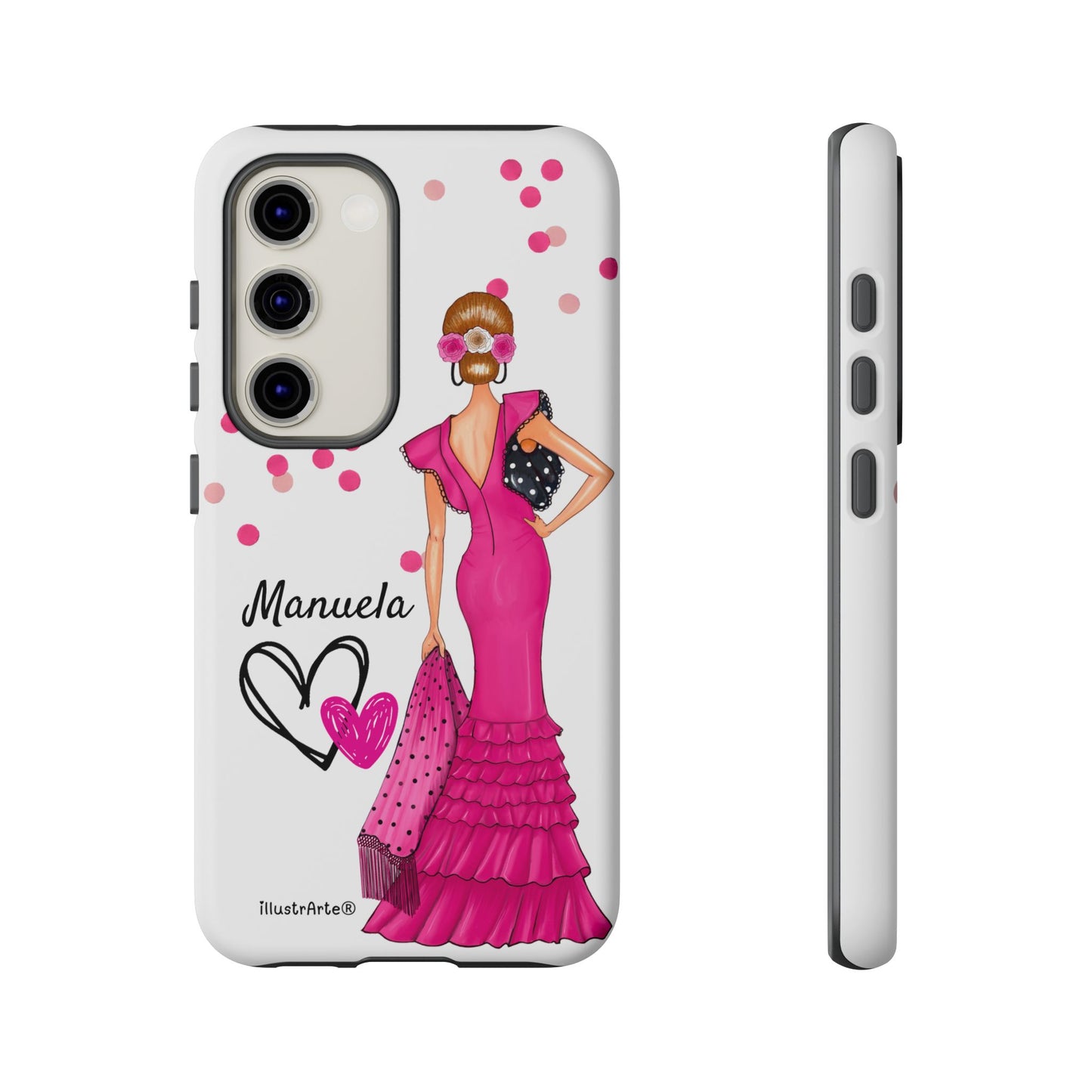 Funda de teléfono personalizable Manuela – para iPhone, Samsung, Pixel