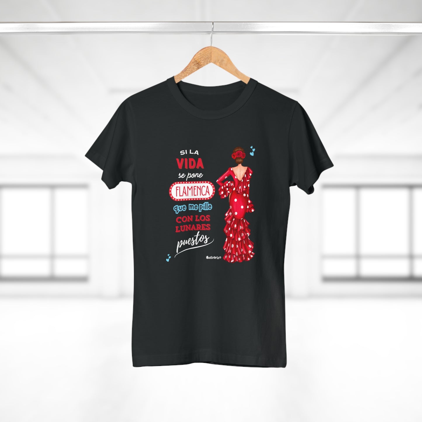 Camiseta Personalizável - Flamenco Modelo Lucía