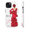 Funda de teléfono personalizable Macarena Blanco – para iPhone, Samsung, Pixel