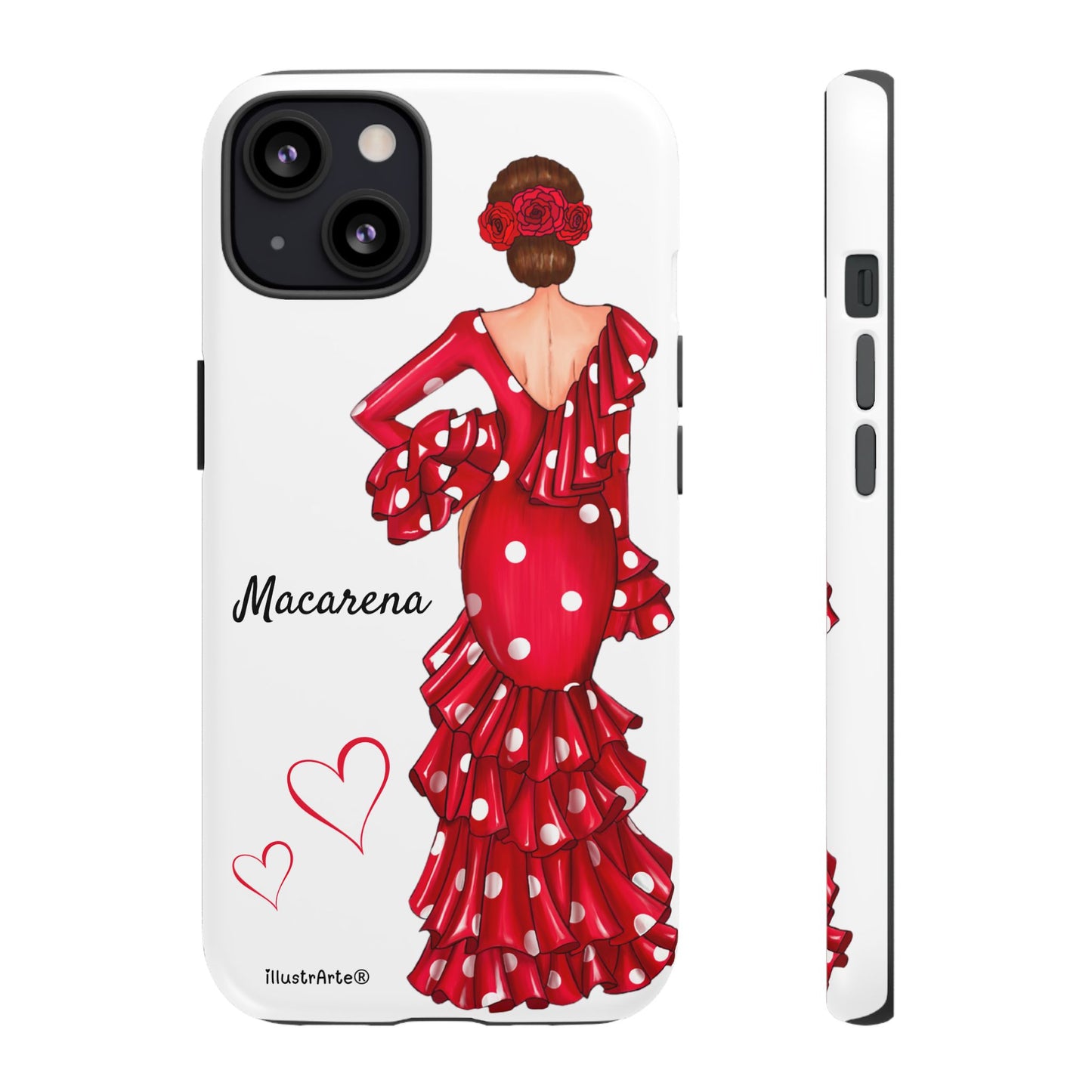 Funda de teléfono personalizada Macarena Blanco – para iPhone, Samsung, Pixel