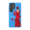 Funda de teléfono personalizable Macarena azul – para iPhone, Samsung, Pixel