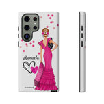 Personalised phone case flamenco dancer Manuela for Samsung Galaxy S23 Ultra, gloss finish – illustrArte