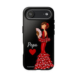 Personalised phone case flamenco dancer Pepa for iPhone 17 Air, gloss finish – illustrArte