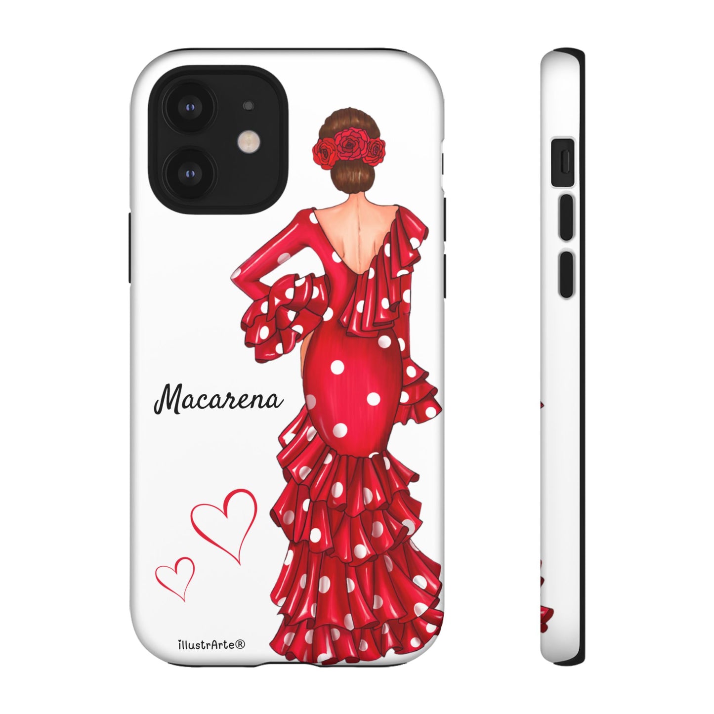 Funda de teléfono personalizada Macarena Blanco – para iPhone, Samsung, Pixel