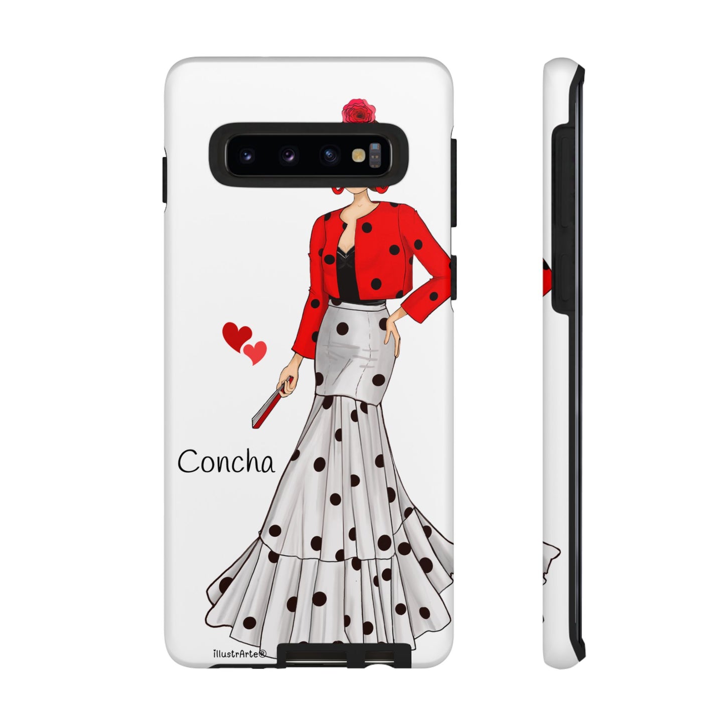 Funda de teléfono modelo Conchita, ofreciendo cualidades únicas en personalización, ideal para cualquier dispositivo.