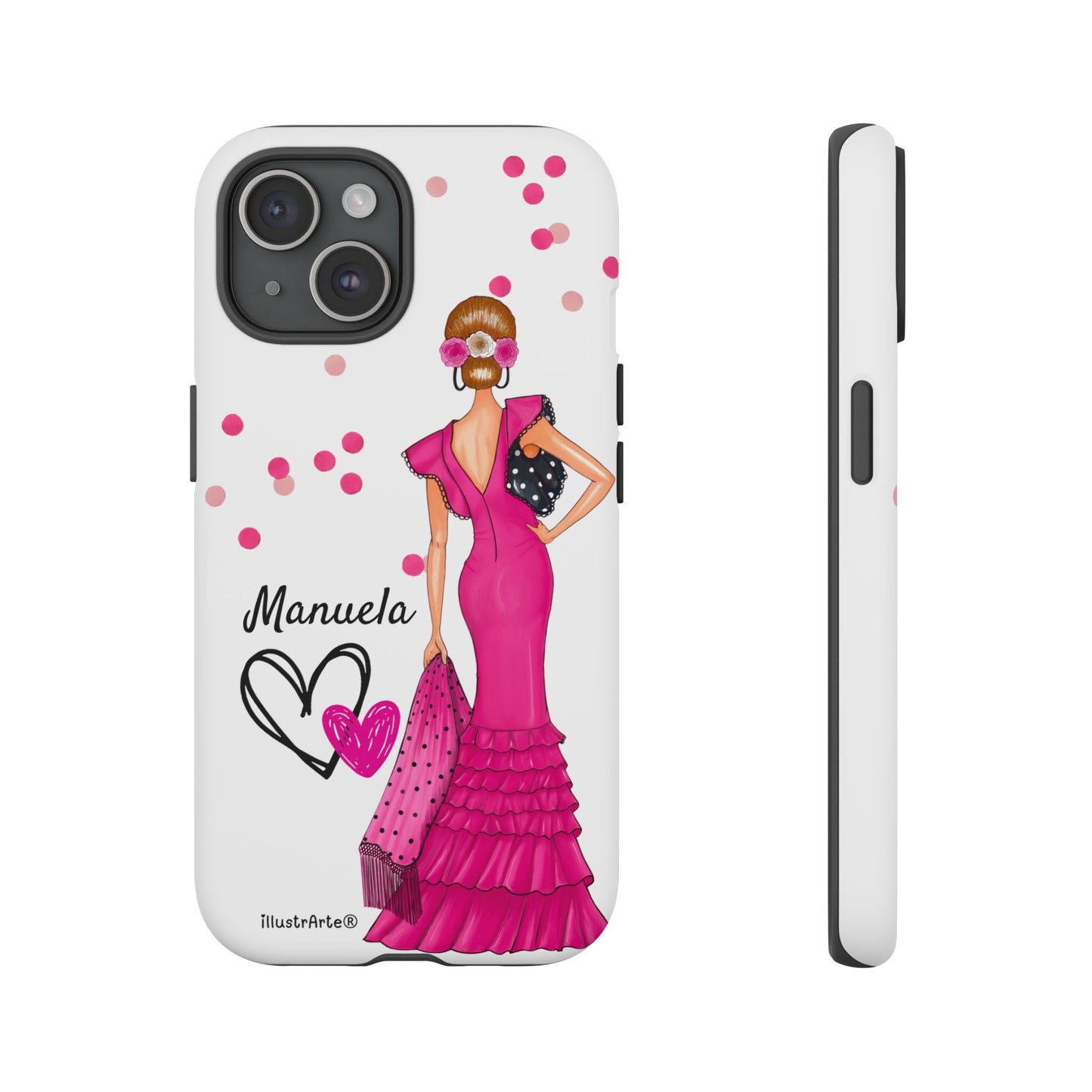 Funda de teléfono personalizable Manuela – para iPhone, Samsung, Pixel