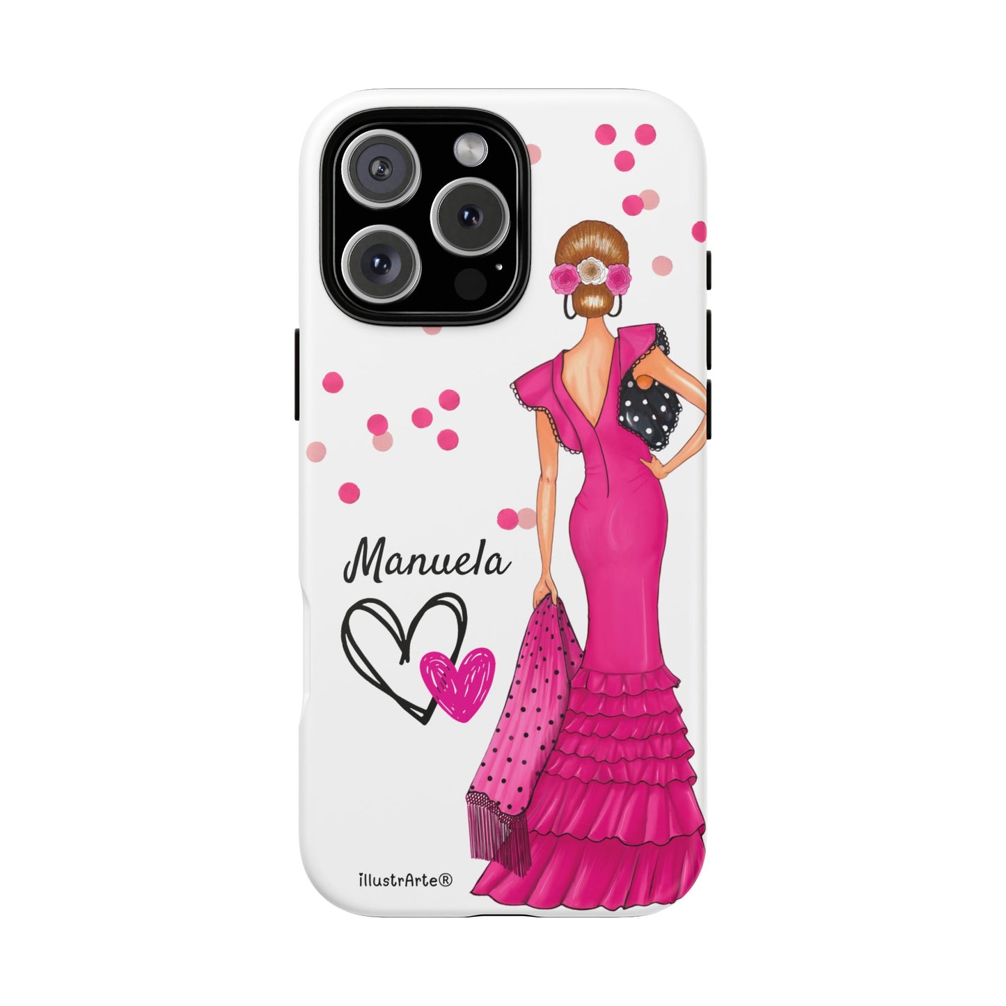 Funda de teléfono personalizable Manuela – para iPhone, Samsung, Pixel