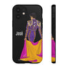 Personalized phone case featuring bullfighter José on a green background – for iPhone, Samsung, Pixel