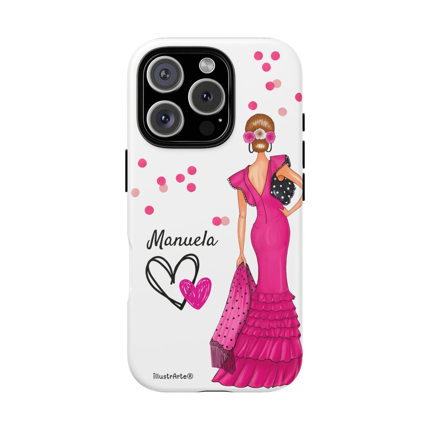Funda de teléfono personalizable Manuela – para iPhone, Samsung, Pixel