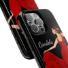 Funda de teléfono personalizable Candela fondo negro– iPhone, Samsung, Pixel