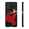 Funda de teléfono personalizable Candela fondo negro– iPhone, Samsung, Pixel