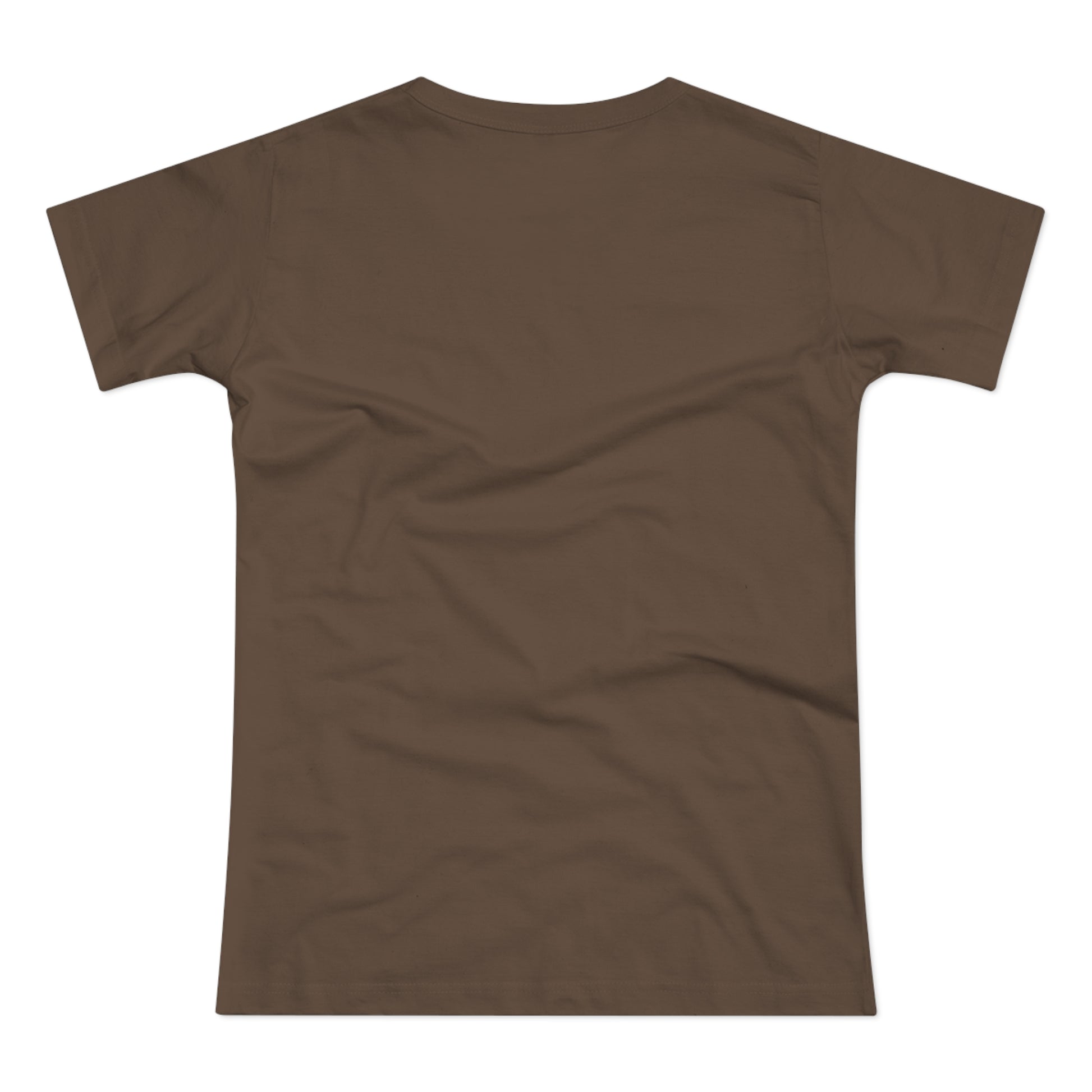 a brown t - shirt on a white background