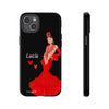 Funda de teléfono personalizable con nombre/bandera/Virgen - Modelo Lucía  Para iPhone, Samsung Y Google Pixel