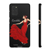 Funda de teléfono personalizable Candela fondo negro– iPhone, Samsung, Pixel