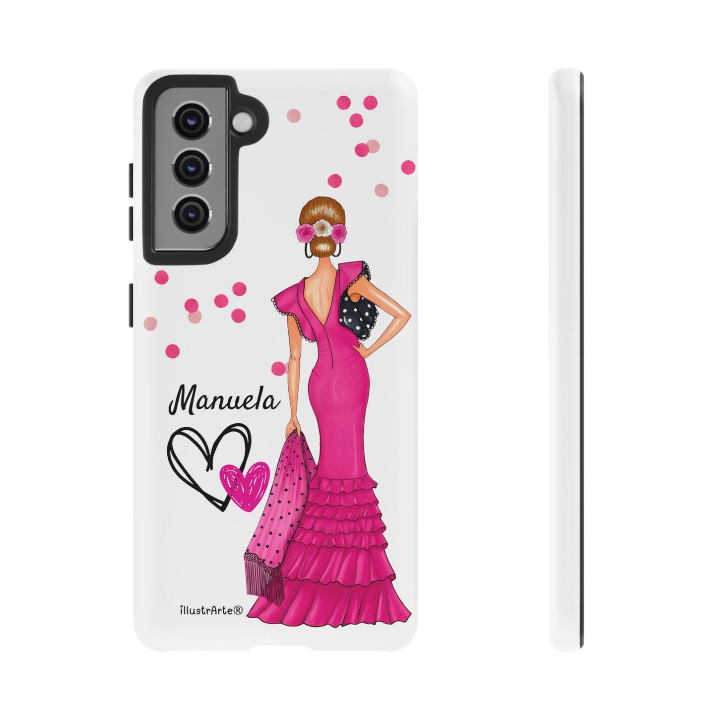 Funda de teléfono personalizable Manuela – para iPhone, Samsung, Pixel