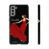 Funda de teléfono personalizable Candela fondo negro– iPhone, Samsung, Pixel