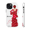 Funda de teléfono personalizable Macarena Blanco – para iPhone, Samsung, Pixel