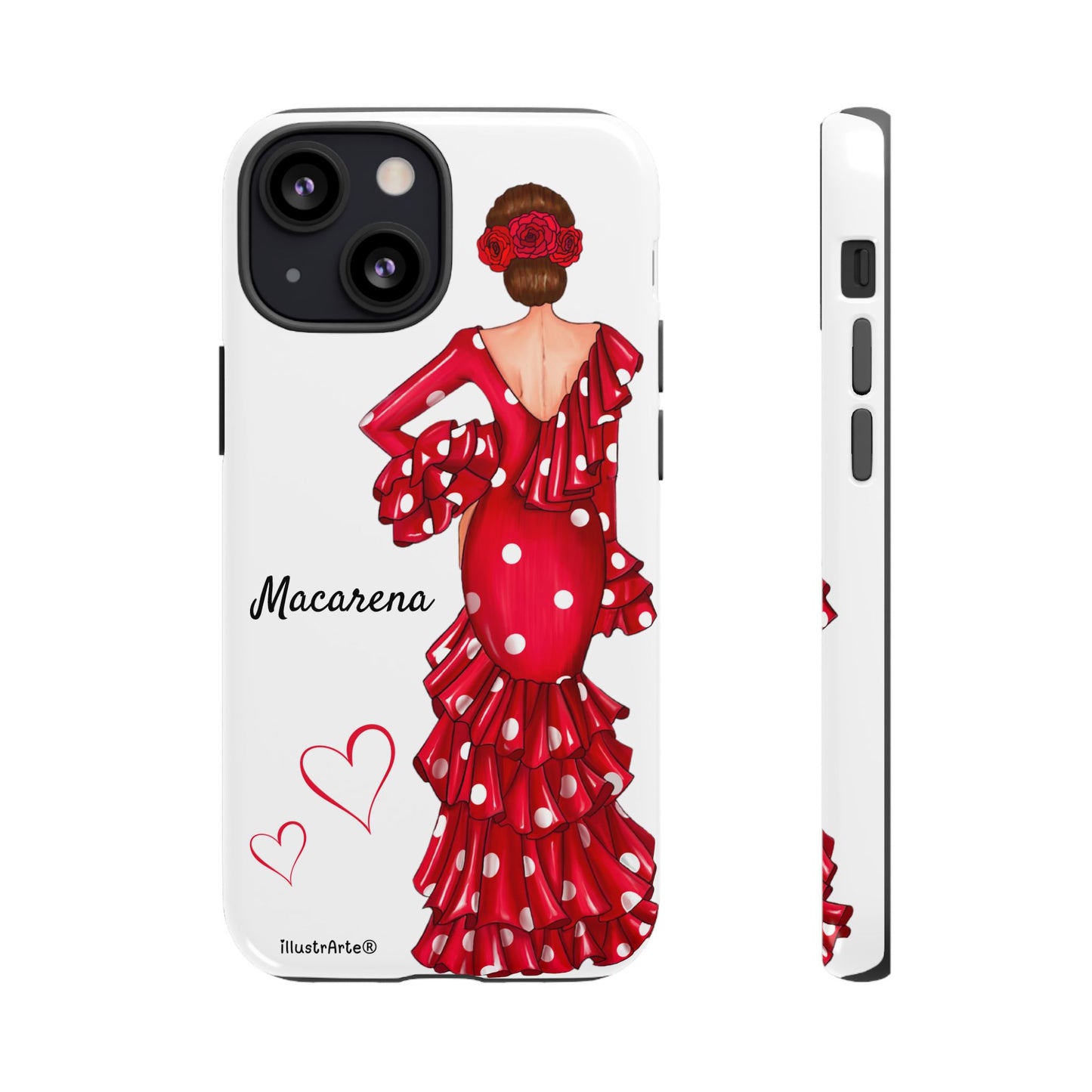 Funda de teléfono personalizada Macarena Blanco – para iPhone, Samsung, Pixel