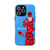 Funda de teléfono personalizable Macarena azul – para iPhone, Samsung, Pixel
