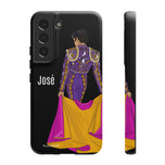 Personalised phone case bullfighter José for Samsung Galaxy S22, matte finish – illustrArte
