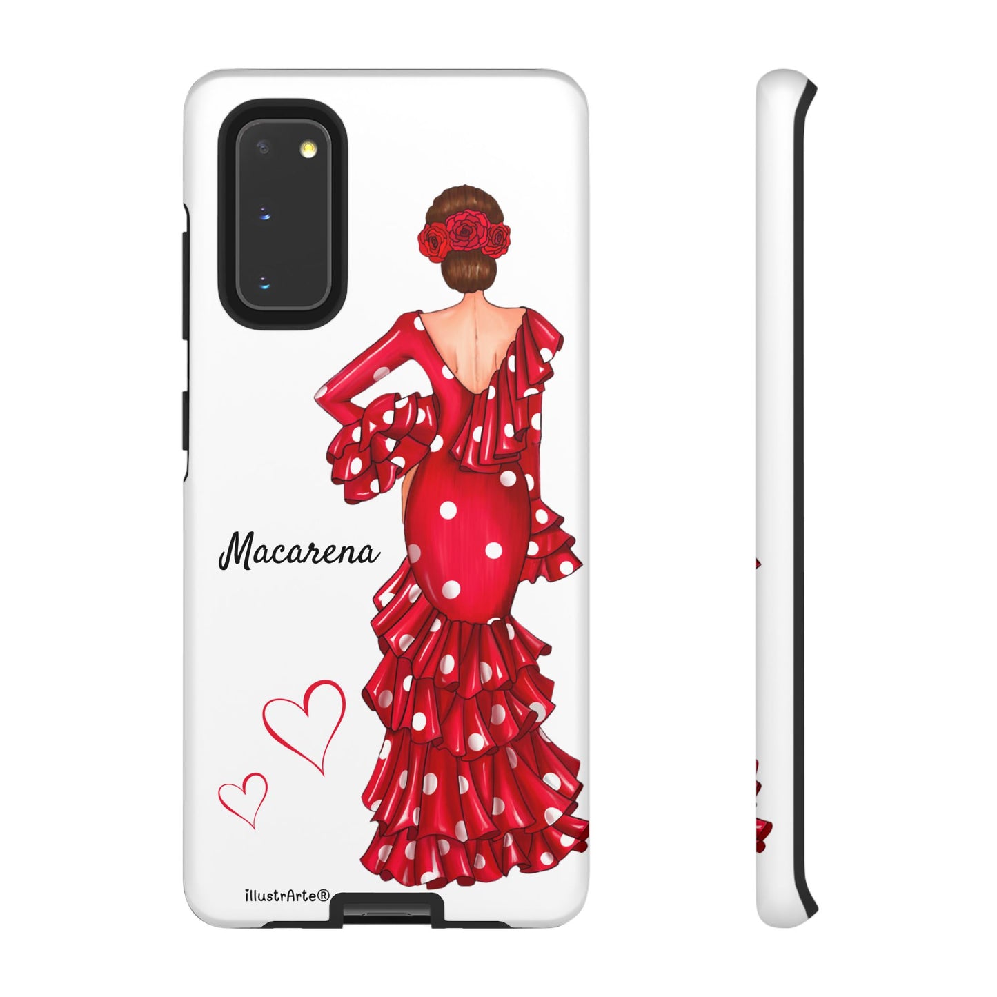 Funda de teléfono personalizada Macarena Blanco – para iPhone, Samsung, Pixel