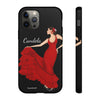 Funda de teléfono personalizable Candela fondo negro– iPhone, Samsung, Pixel